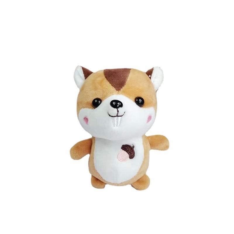 Plush Whimsical Squirrel Keychain Cartoon Animal Design For Bags Gifts And Keychains