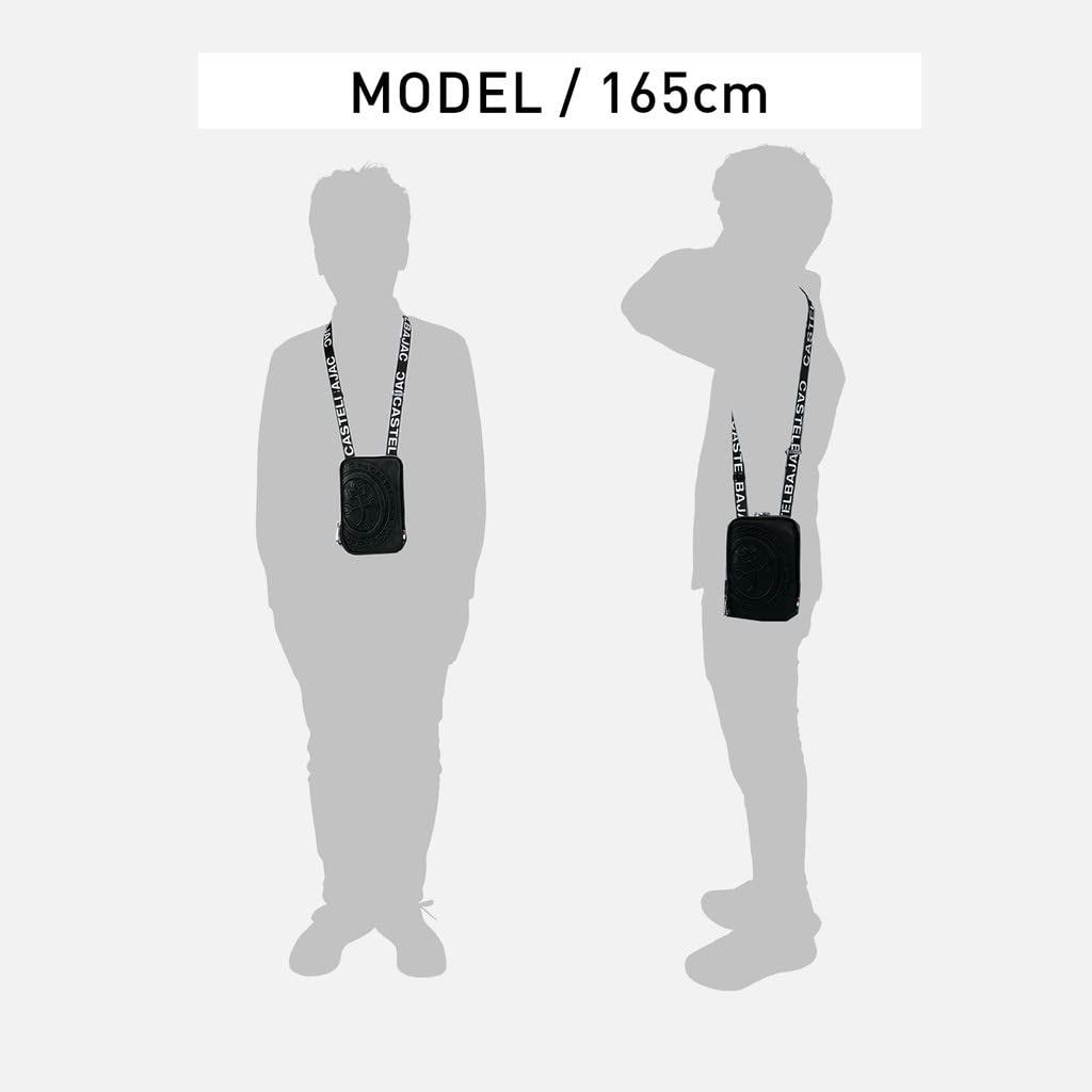 Castelbajac Porter Smartphone Shoulder Bag for Men and Women, 041102 (Black)