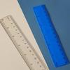 4Pcs Measuring Ruler Tool with Inches Centimeters for Classroom Home Office Colorful Ruler Plastic Ruler Straight Clear