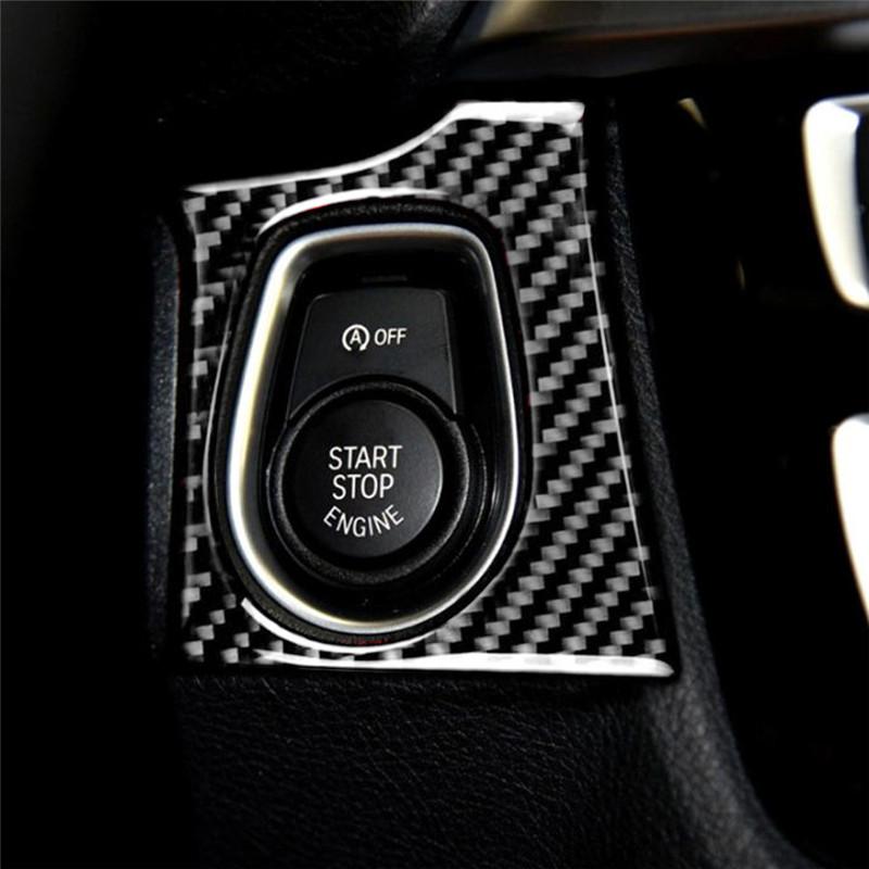 Black Car Interior Decoration Protection Carbon Fiber Sticker For BMW F30 F34 2013-2017 Auto Styling Accessories