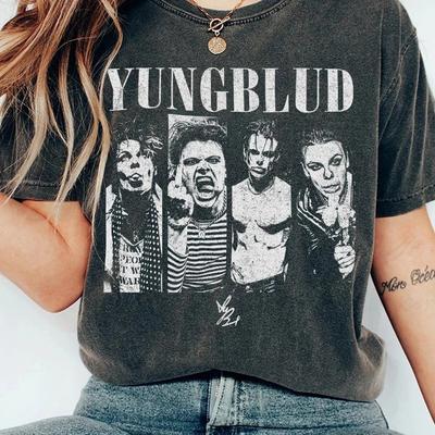 Καλοκαιρινή Μόδα 2026 Μοντέρνο T-shirt Vintage Μουσικό T-shirt Yungblud Φαρδύ T-shirt Γραφικό Κοντομάνικο Πουκάμισο Unisex Hip Hop Streetwear Φαρδύ T-shirt