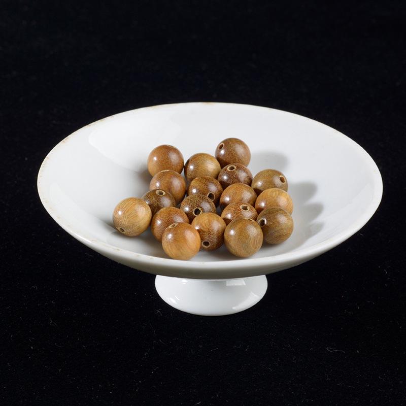 Handmade 6-8mm Argentine Green Sandalwood Round Beads for DIY Jewelry Accessories