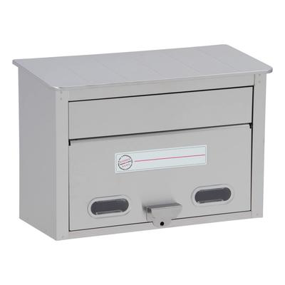 Stainless Steel Mailbox In Fits A4 Size Items and Compatible with Padlocks PS-30H Wall-Mounted (Made Japan) -