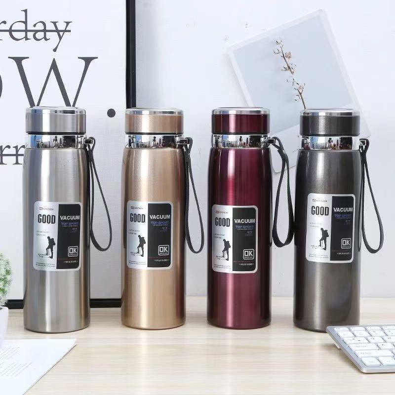 Stainless Steel Insulated Thermos Cup: Large Capacity, Portable for Tea & Water - Perfect for Men and Women, Ideal for Outdoor, Car, and Office Use