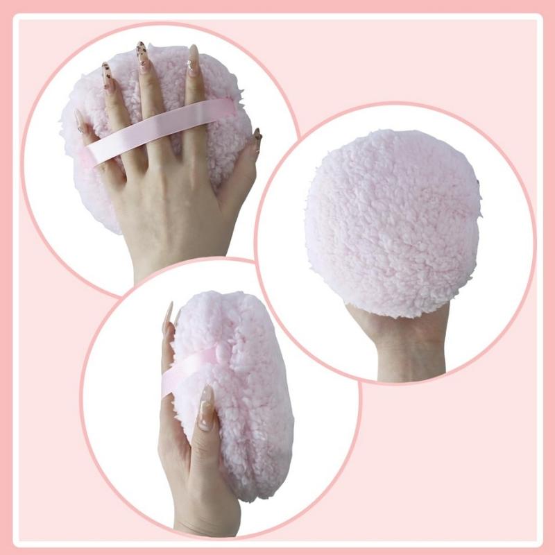 15Cm Extra Large Powder Puff Oversize Long Plush Body Powder Applicator Easy To Hold Oversize Dust Puffs For Body Face Powder