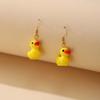 Cute Little Yellow Duck Drop Earrings For Women Minimalist Earring Simple Dangle Earrings Girl Jewelry Accessories Gift