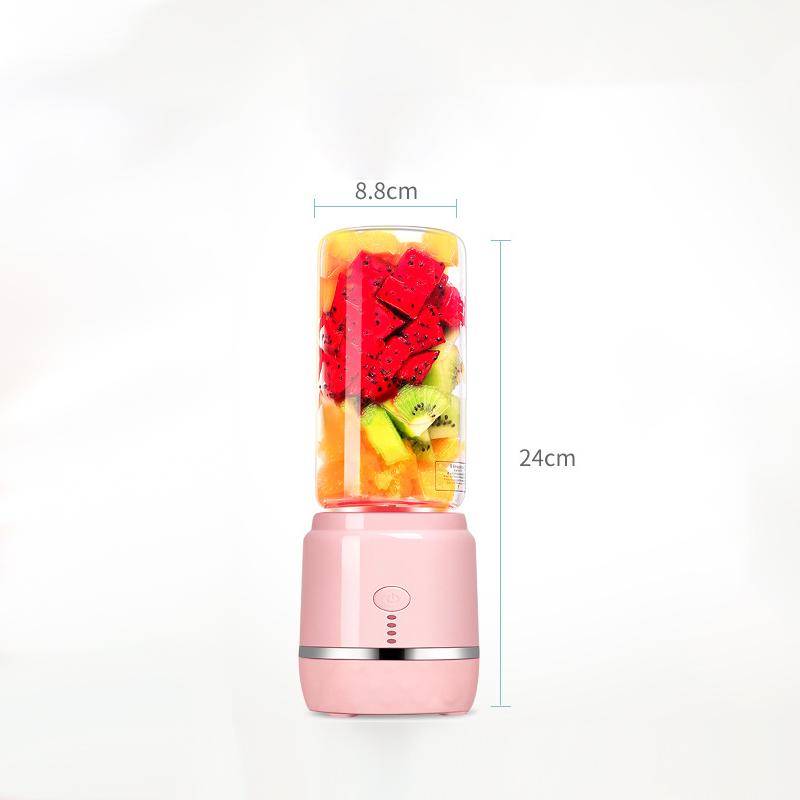 Tragbarer elektrischer USB-Entsafter-Mixer, Mini-Obstmixer, Fruchtextraktoren, Lebensmittel-Smoothies, Milchshake-Prozessor, Entsafter-Mixerbecher