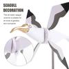 Stable Seagull Windmill Weatherproof Bird Shape Windmill Spinners  Holiday Yard Ornament
