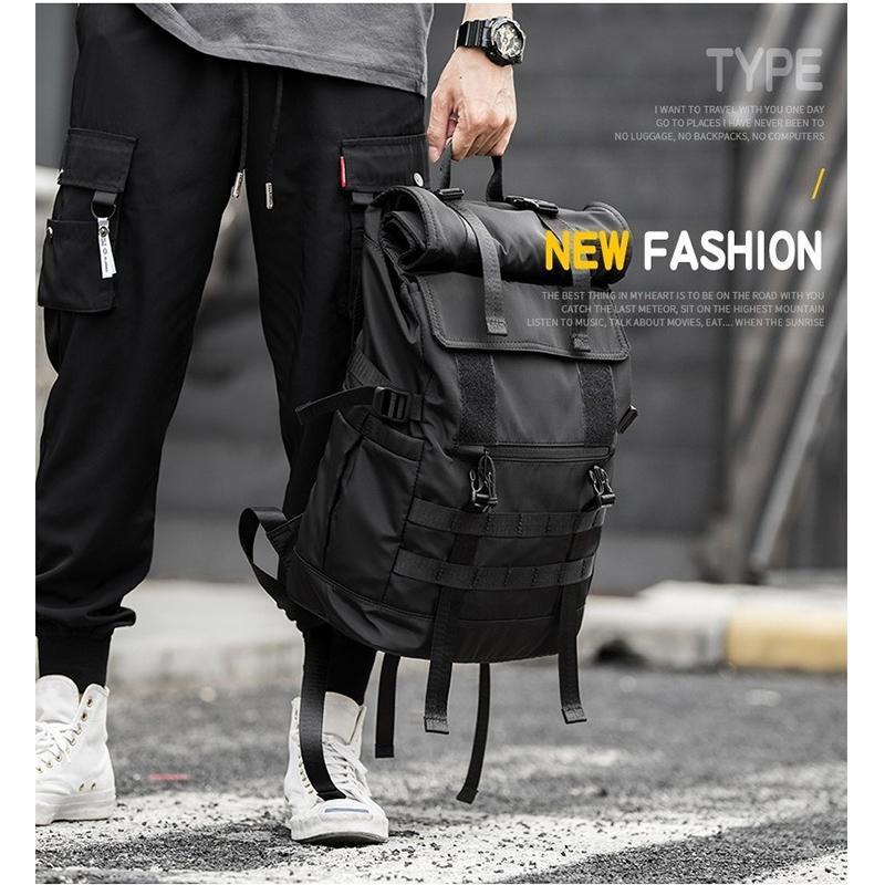 Large Backpack Fashion Man Schoolbag 17in Travel Backpacks Oxford Cloth Male Laptop Rucksack Sport Student Bagpack 20-35L