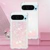 Case for Google Pixel 9/Google Pixel 9 Pro, Glitter TPU Cover Clear Flowing Quicksand with Anti-Fall Bumper Corner Shockproof Girly Case for Google