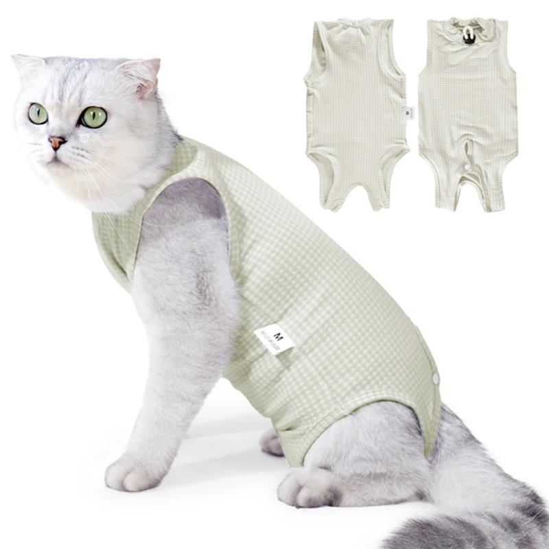 Breathable Feline Spay Recovery Suit Post Op Protective Clothing Prevent Lickings Recovery Garment For Pet