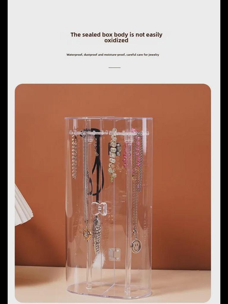 Akrilik Toz Geçirmez Kolye Saklama ve Sergileme Standı