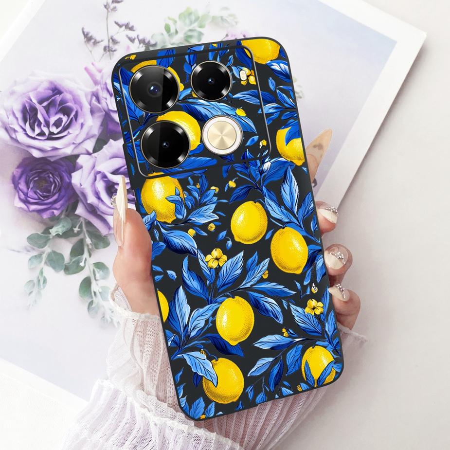 Für Infinix Note 40 40X 5G Hülle X6852 Neue Schmetterlingsbemalte Abdeckung Weiche Silikonhülle Für Infinix Note 40 Pro Plus Note40 X Hülle