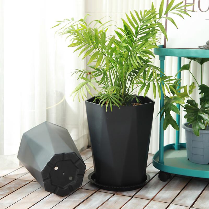 BEIERLAN FD06 Modern Plastic Planter with Tray