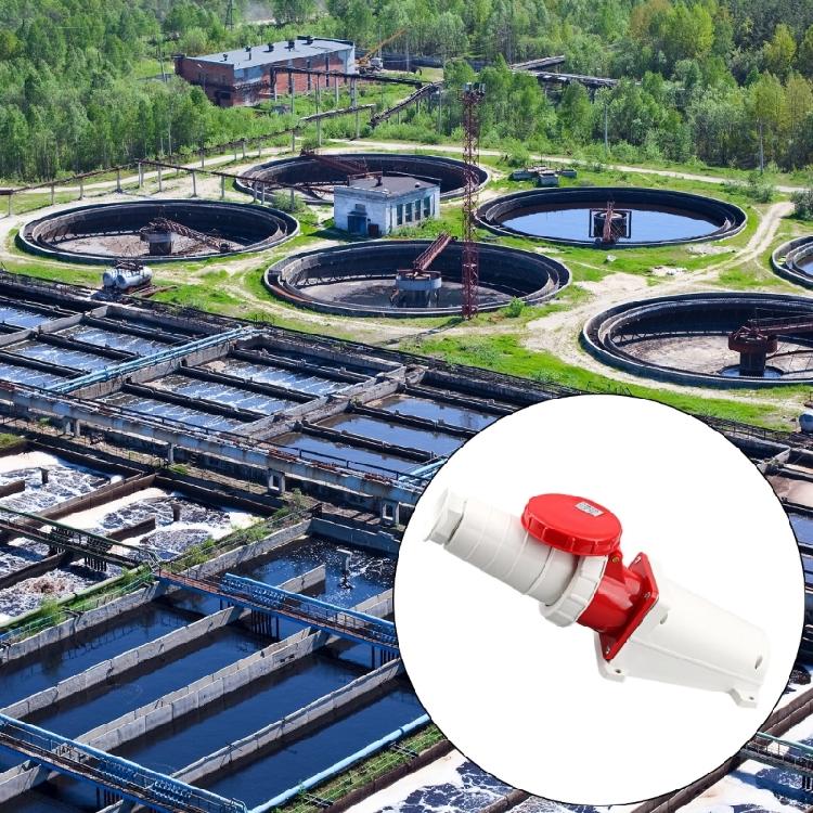 Multipurpose 3 Phase Industrial Electrical Connectors 5 Wire 380V 63A Rating IP67 Designs Accessory for Machinery