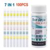 7 Way Swimming Pool Testing Strips for Chlorine Bromine Alkalinity pH Hardness