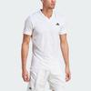 Adidas 2023 Grand Slam Tennis Series Aeroready Freelift Pro Polo With Emblem Logo Men Tops White IA7099