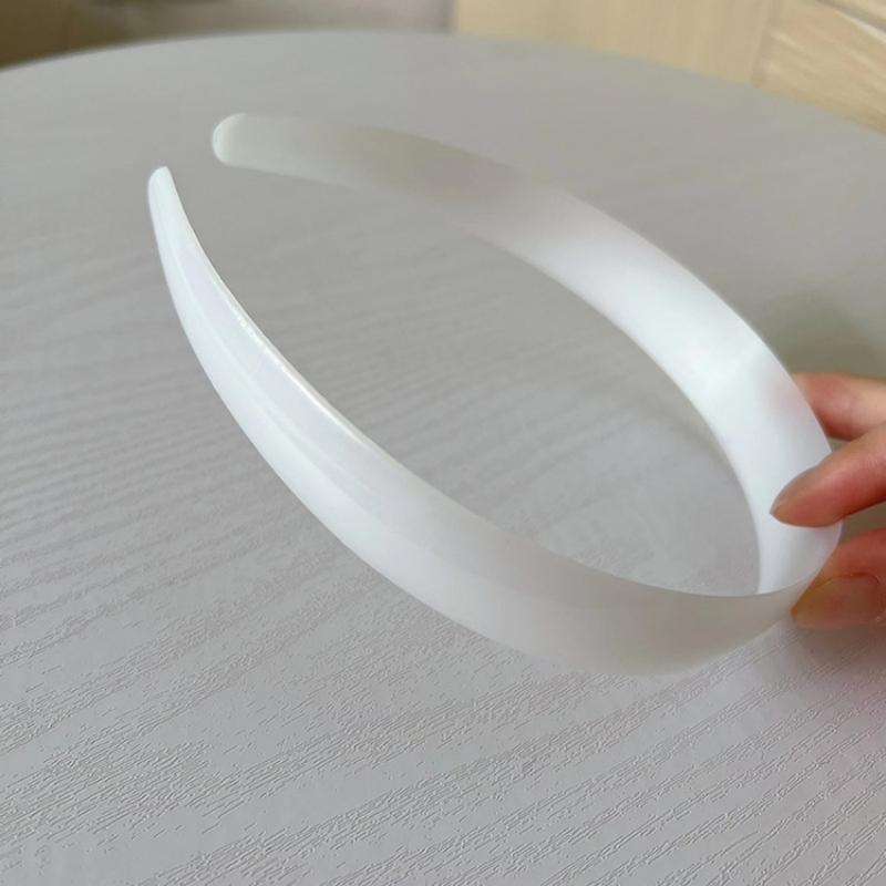 3pcs 20/25/30/40mm White Plastic Headbands Plain No Teeth Head Hoop Band Base for DIY Hair Jewelry Making Headbands Accessories
