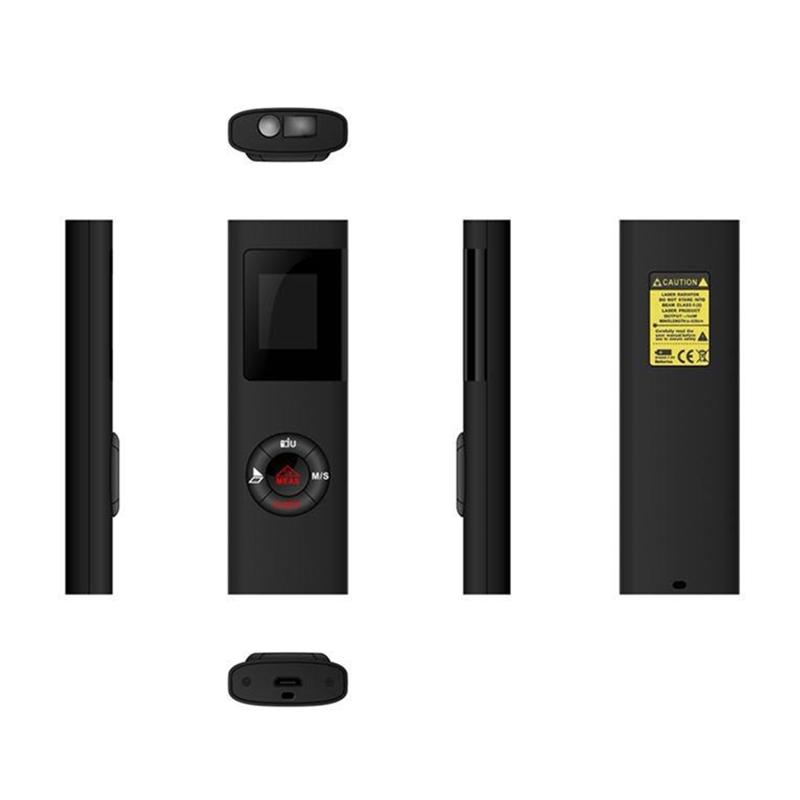 Electronic Handheld 40M Laser Distance Meter Mini Laser Rangefinder Laser Tape IP54 Waterproof LCD Display W/ Backlight