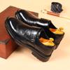 Fashion British Style New Oxford Shoes Men's Thick Soled Carved Blok Wedding Leather Shoes High-quality Designer Business Formal Loafers