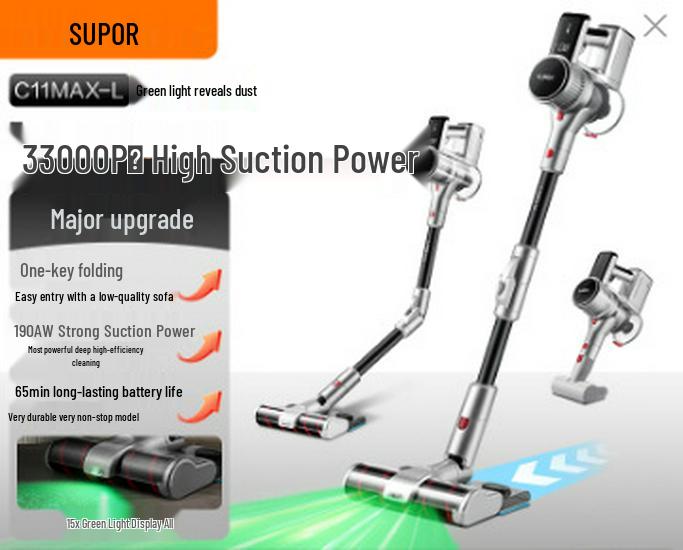 Supor Cordless Vacuum: High Suction, Handheld, Dust & Pet Hair Removal, Sweeping & Mopping Combo.
