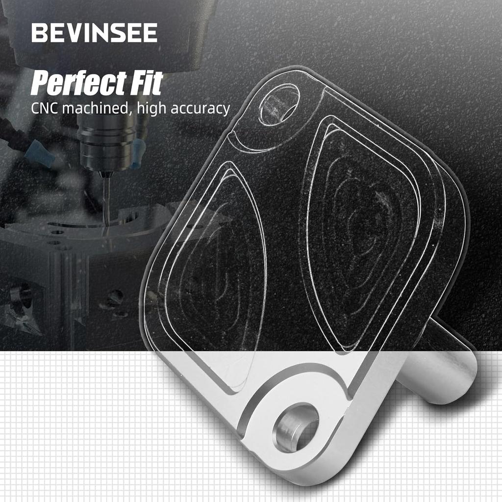 Bevinsee Oil Thermostat Housing Lid Cover Compatible with BMW N54 N55 S55 Engine E90 E91 E92 E93 E60 E61 E82 E84 E88 E89 335i 335is 435i 535i 135i