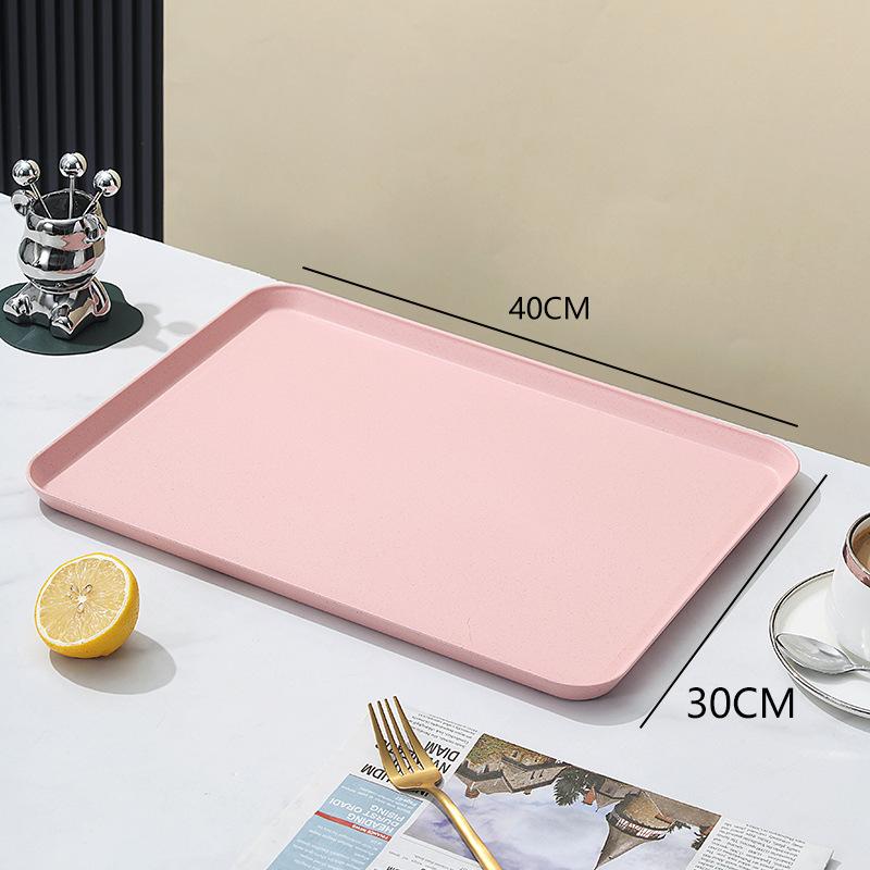 Tea Tray Living Room Cup Tea Cup Tray Household Rectangular Water Cup Tea Cup Tray Fruit Tray Nordic Plastic