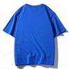 Summer Men's and Women's New Printed Pure Cotton Round Neck T-shirt Shoulder Down Style T-shirt