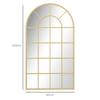 110 X 65 Cm Arched Decorative Wall Mirror for Bedroom Living Room, Modern Window Bathroom Mirror for Home Decor