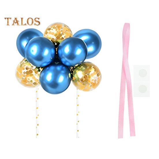 

10 шт. 4-дюймовые воздушные шары для украшения торта с днем рождения, мини-шарики для украшения торта своими руками, украшение для выпечки на годовщину, день рождения, вечеринку в честь рождения ребенка A