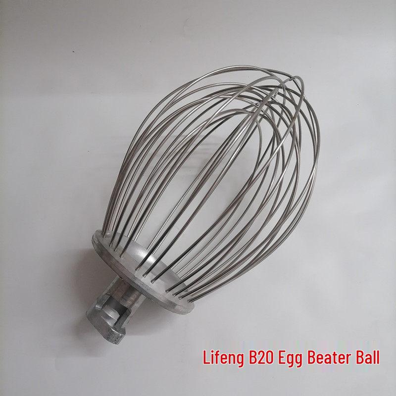 

Lifeng Mixer Accessories: Stainless Steel Egg Beater, 20L Mixing Bowl, Dough Hook, Paddle