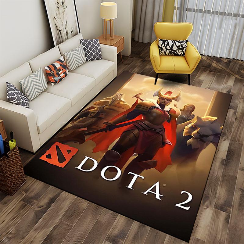 Dota 2 Hero Pattern Carpet suitable as a non-slip mat for the living room or bedroom sofa