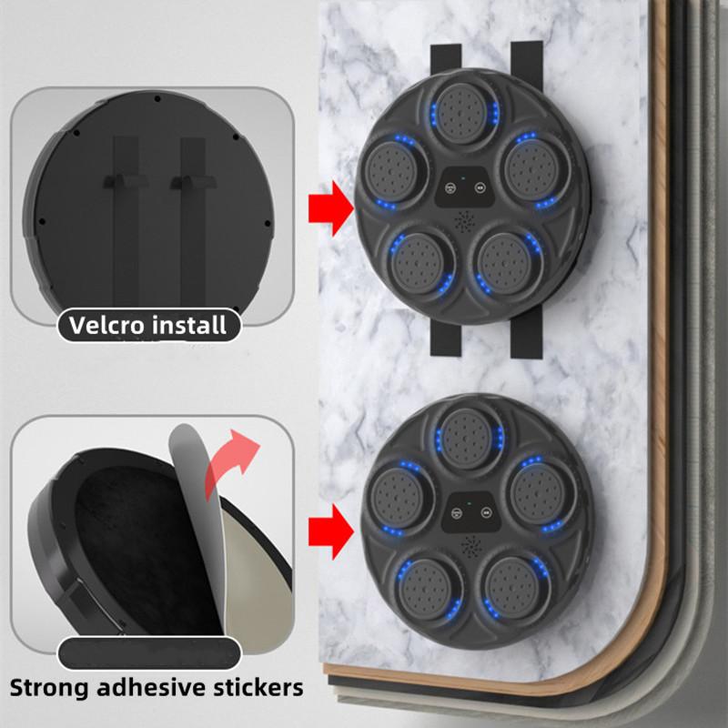 Smart Music Boxing Machine Toy Wall Target LED Lighted Sandbag Relaxing Reaction Training Target for Boxing Active Training Toys