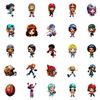 50 New Style Cute Rugby Player Graffiti Stickers Sunny Girl Stickers