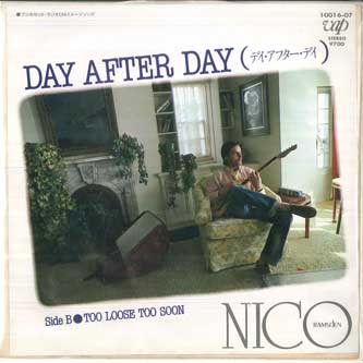 

7inch Record NICO RAMSDEN Day After Day Too Loose Too Soon 1001607 VAP 1981 Japan Rock Used