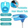 Convenient Hair Wash Tray Portable Hair Washing Tool Easy Install Foldable Hair Wash Tub  Bathroom