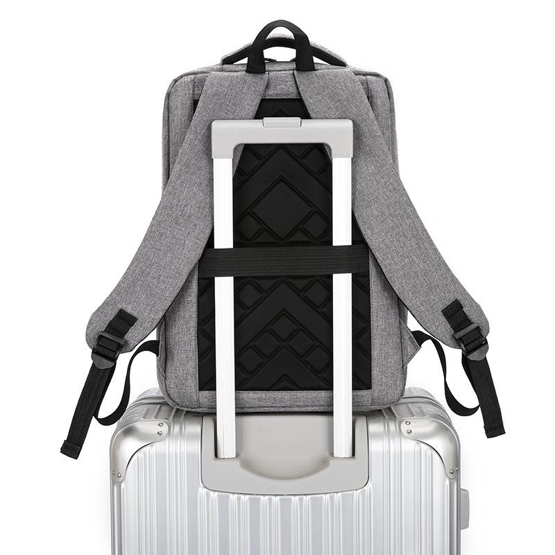 Nový unisexový jednobarevný voděodolný a prodyšný business fashion ležérní všestranný batoh na každý den