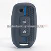 Renault Koleos 3-Button Silicone Key Cover with Honeycomb Pattern