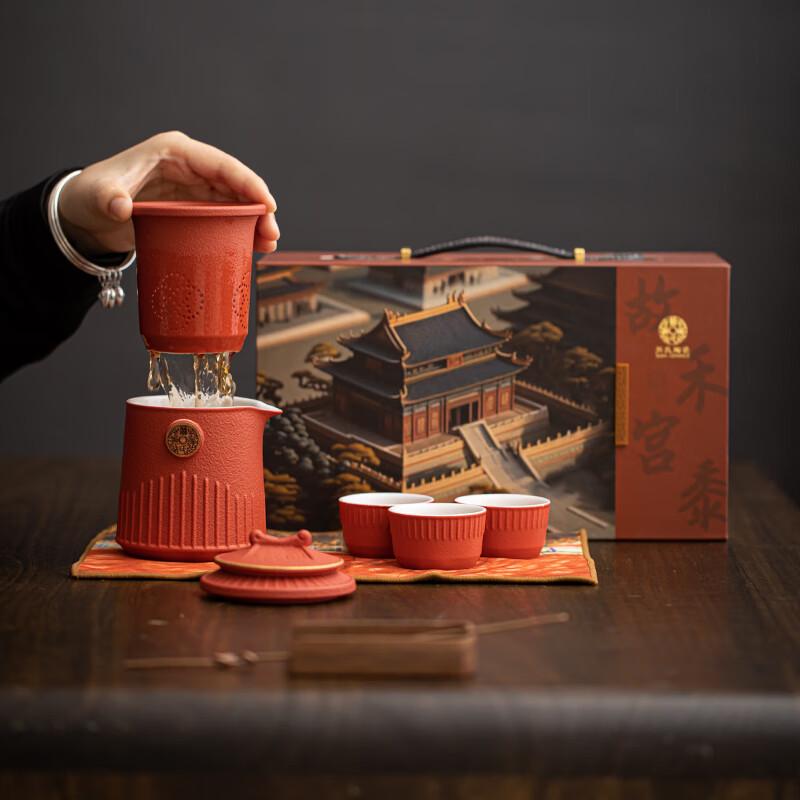 Sushis Ceramic Forbidden City Heshu Travel Tea Set