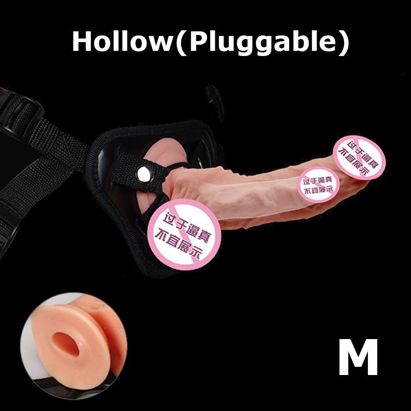 Nositelné dildo s nastavitelným páskem kalhotky pro lesbický penis Pásek na postroj Realistické dildo sexuální hračky pro ženy Sexuální erotické hračky