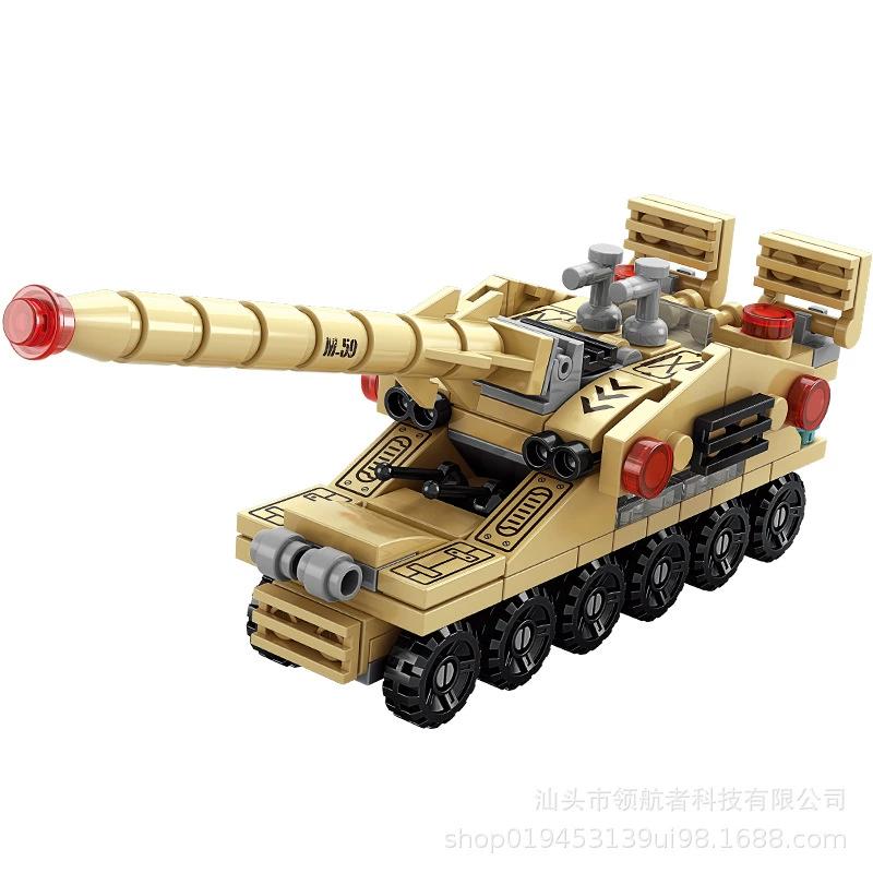 Bloques de construcción de dinosaurios militares, juguete educativo para niños y niñas