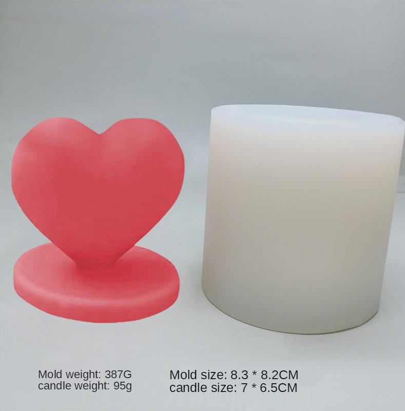 

День святого Валентина любовь помадка шоколадный мусс свеча для выпечки силиконовая форма форма для подноса из смолы
