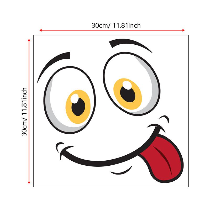 Funny Wall Sticker Bathroom Toilet Decor Living Room Cabinet Refrigerator Home Decoration Decals Stickers