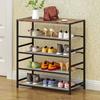Metal Shoe Rack Multi-layer Simple Wood Shoe Cabinet Indoor Iron Shoe Rack Stable Non-wobbly Large Simple Dustproof Storage Rack