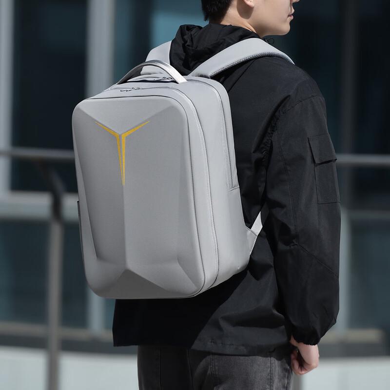Hufeng Men's Business Hard Shell Laptop Backpack