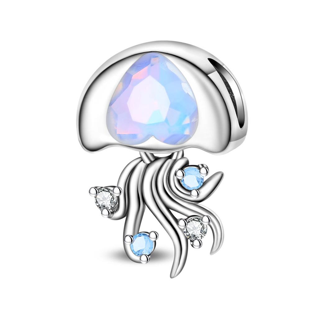 2026 Charm Charm Beads Sea Life Starfish Sea Turtle Jellyfish DIY Jewelry Bracelet Accessories 925 Silver