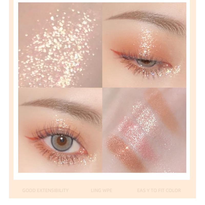 Nine Color Eyeshadow Palette Matte Shimmer Milk Tea Tone Daily Makeup For Beginners