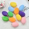 Easter Egg Set Flocking Egg Flocking Christmas Ball Hand Painted Egg Holiday Decoration Plastic Egg Props