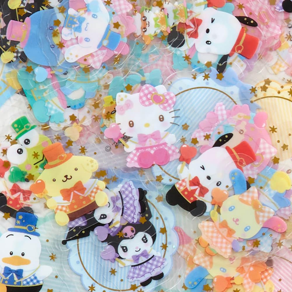 Sanrio Sticker Set lässt dich es mögen Sanrio Charaktere Ungefähr Breite 11 x Tiefe x Höhe cm 94 Stück Muster x 2 Stück 20 Charakterdesigns