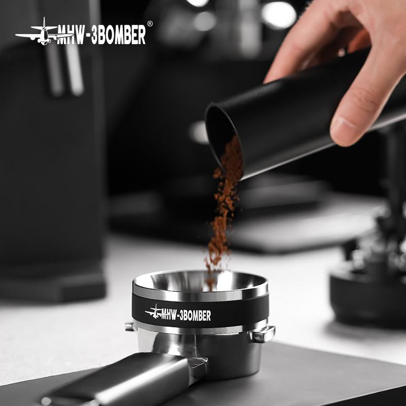 MHW 3BOMBER 58MM Espresso Dosing Ring Stainless Steel Magnetic Coffee Dosing Funnel 36 Magnets Home Kitchen Barista Accessories